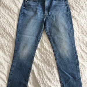 MOTHER Women’s mid-rise Blue Jeans
